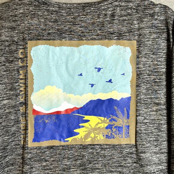 Surf & Swim Tee UPF50 Black Beach Pool Vacation Cruise XXL - Picture 4 of 4